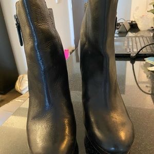 Coach black Booties size 9